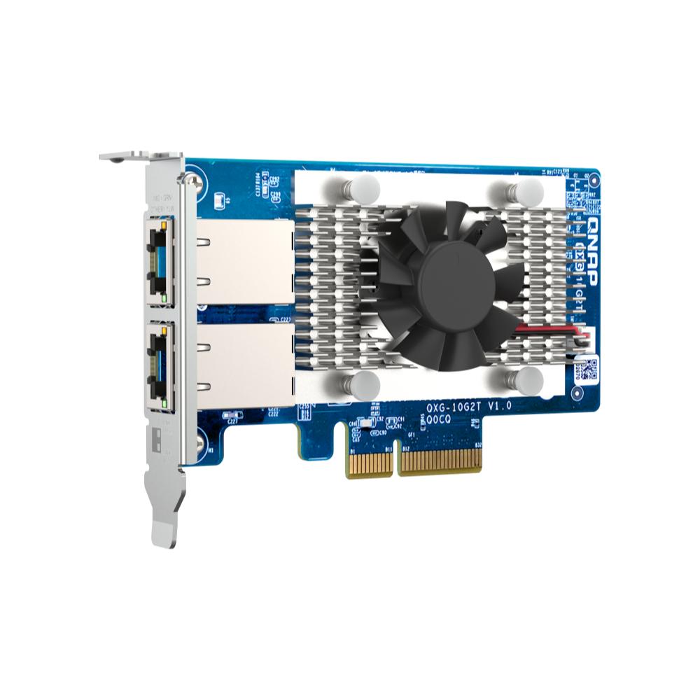 QNAP 威聯通 QXG-10G2T 雙埠 5速 10GbE (RJ45) 網路擴充卡 PCIe 介面卡 光華商場-細節圖2