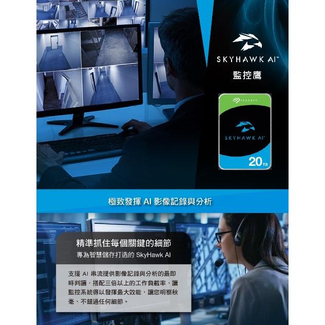 Seagate 希捷 SkyHawk AI ST16000VE002 16TB 3.5吋 監控硬碟 內接硬碟 光華商場-細節圖3