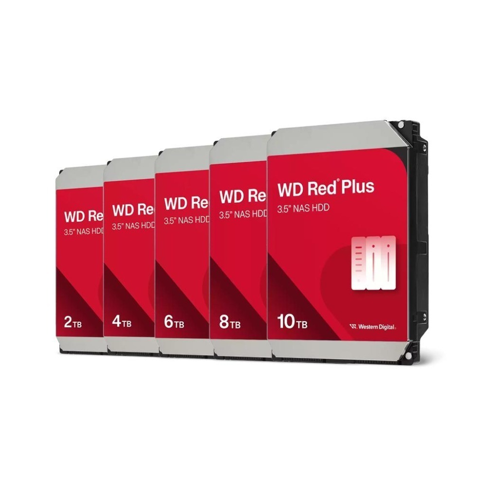 WD 威騰 Red 紅標 Plus 3.5吋 HDD NAS硬碟 2TB/4TB/6TB/8TB/10TB 光華-細節圖2