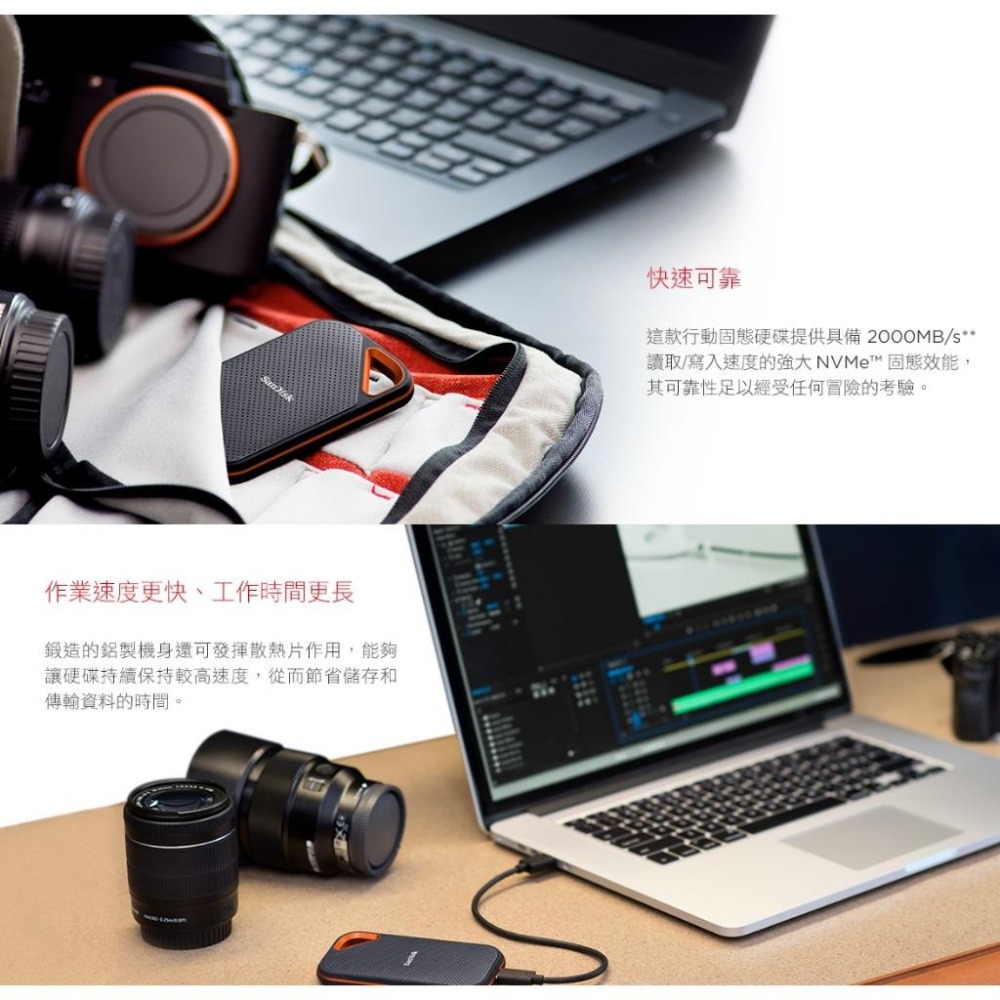【支援PS5】SanDisk E81 Extreme PRO Portable 1TB 2TB 4TB 行動固態硬碟-細節圖4
