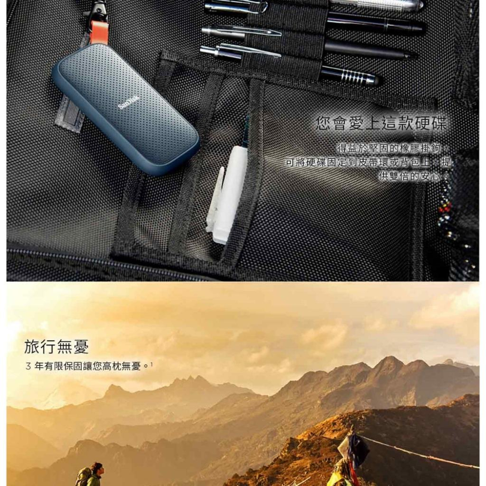 SanDisk E30 1TB 2.5吋 固態硬碟 SSD USB 3.2 480G 2TB SSD 外接式硬碟【熱銷】-細節圖6
