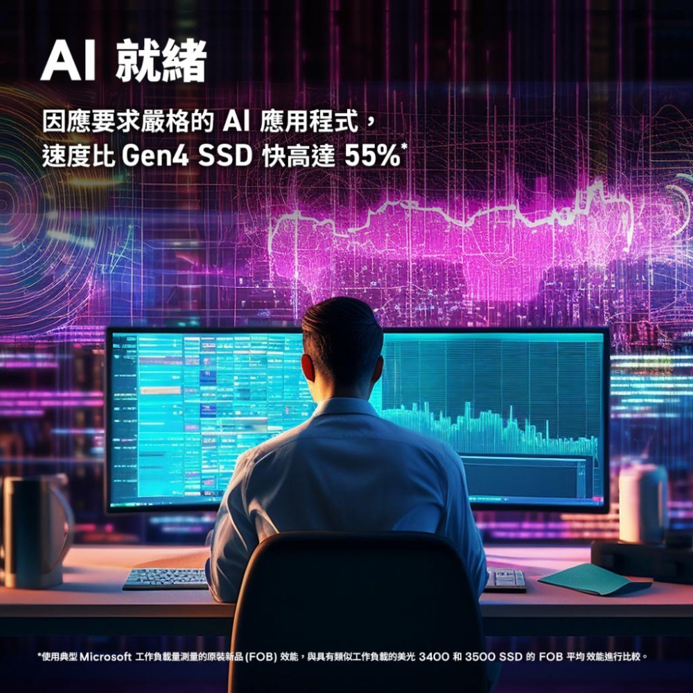 Micron 美光 Crucial T705 1TB/2TB/4TB 黑色 白色限量款 Gen5 SSD 固態硬碟-細節圖5