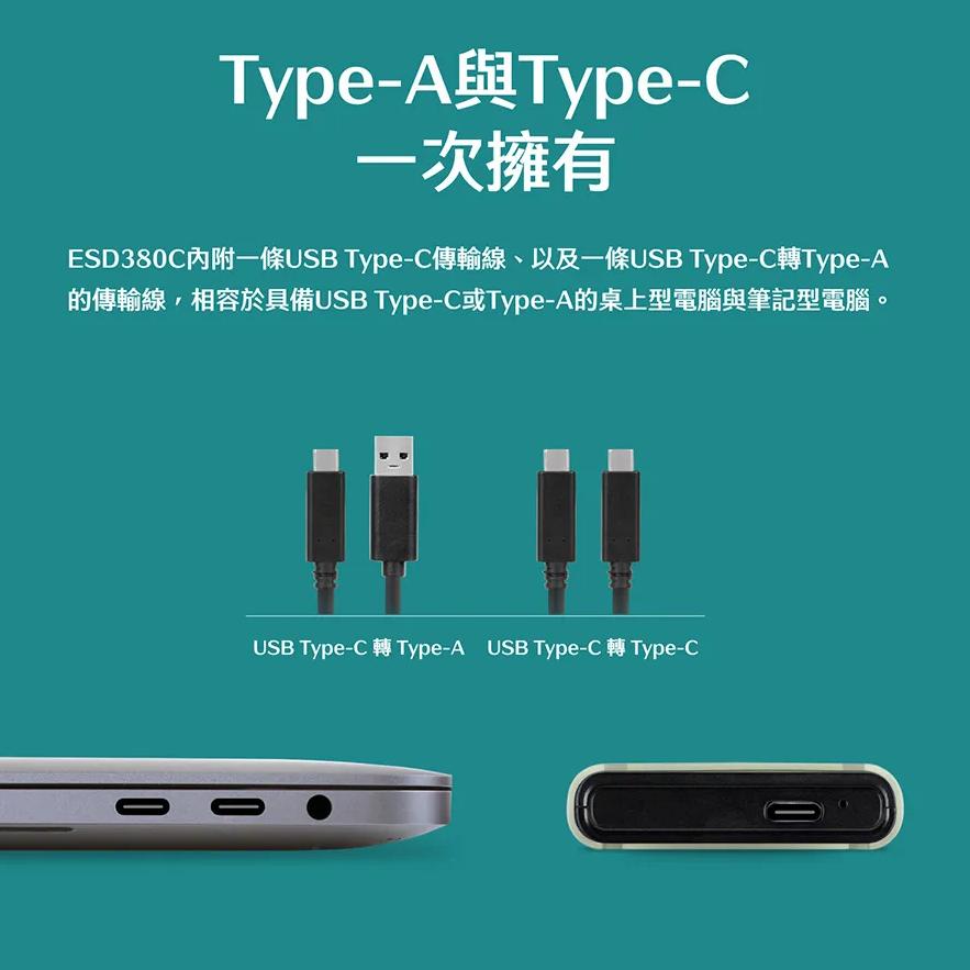 Transcend 創見 ESD380C 外接行動固態硬碟 500GB 1TB 2TB 4TB SSD 軍規 光華商場-細節圖6