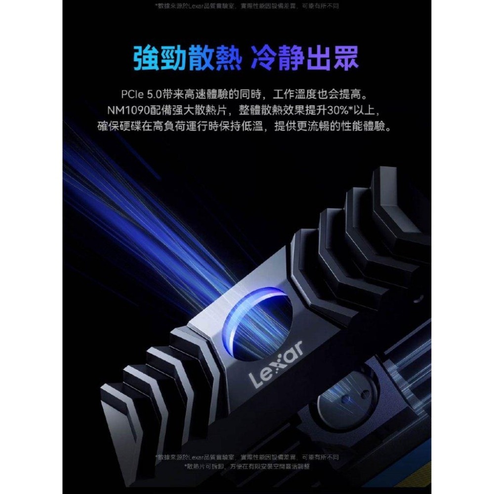 Lexar 雷克沙 NM1090－1TB／2TB M.2 PCIe Gen5 NVMe SSD 固態硬碟 光華 公司貨-細節圖5
