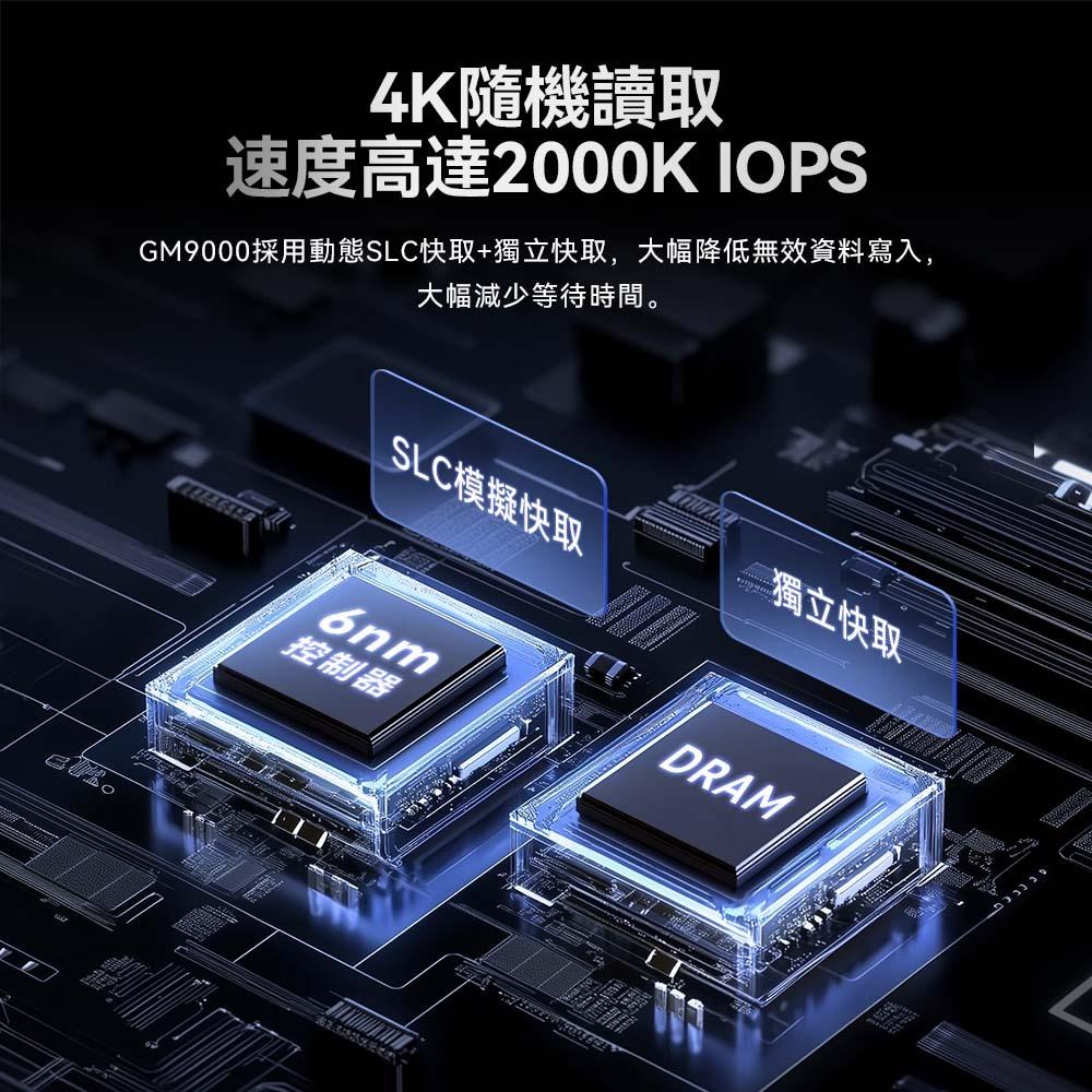 Acer Predator GM9000 1TB/2TB/4TB M.2 2280 PCIe Gen5 SSD固態硬碟-細節圖6