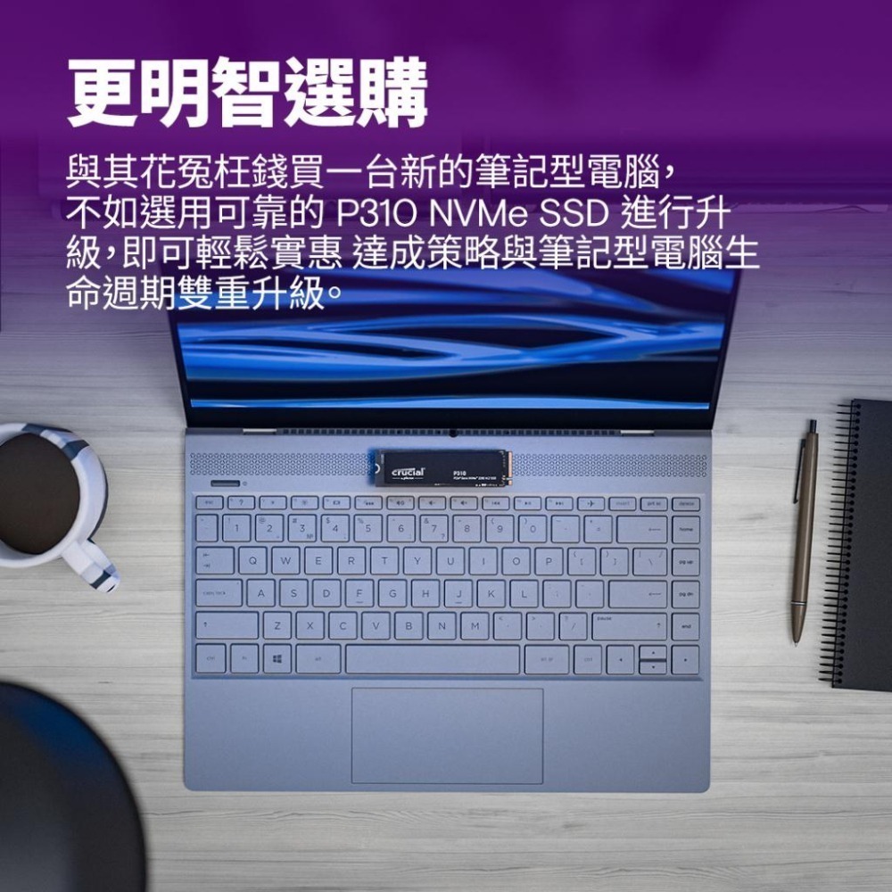 Micron 美光 Crucial P310－500G／1TB／2TB 2280 M.2 SSD 固態硬碟 光華-細節圖4