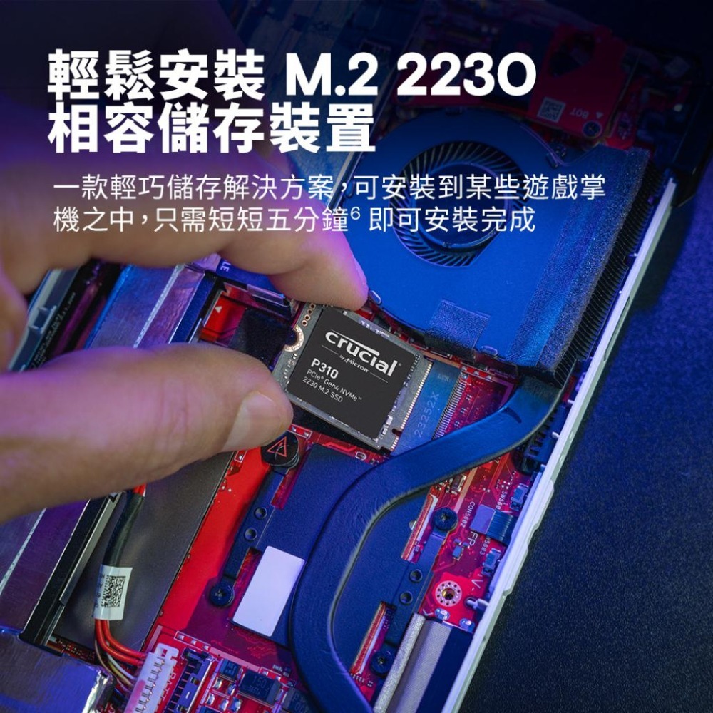 Micron 美光 Crucial P310 Gen4 2230 M.2 SSD 固態硬碟 1TB/2TB 光華商場-細節圖3