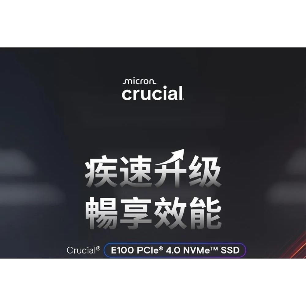 Micron 美光 Crucial E100－480G／1TB／2TB M.2 PCIe 4.0 SSD 固態硬碟 光華-細節圖3