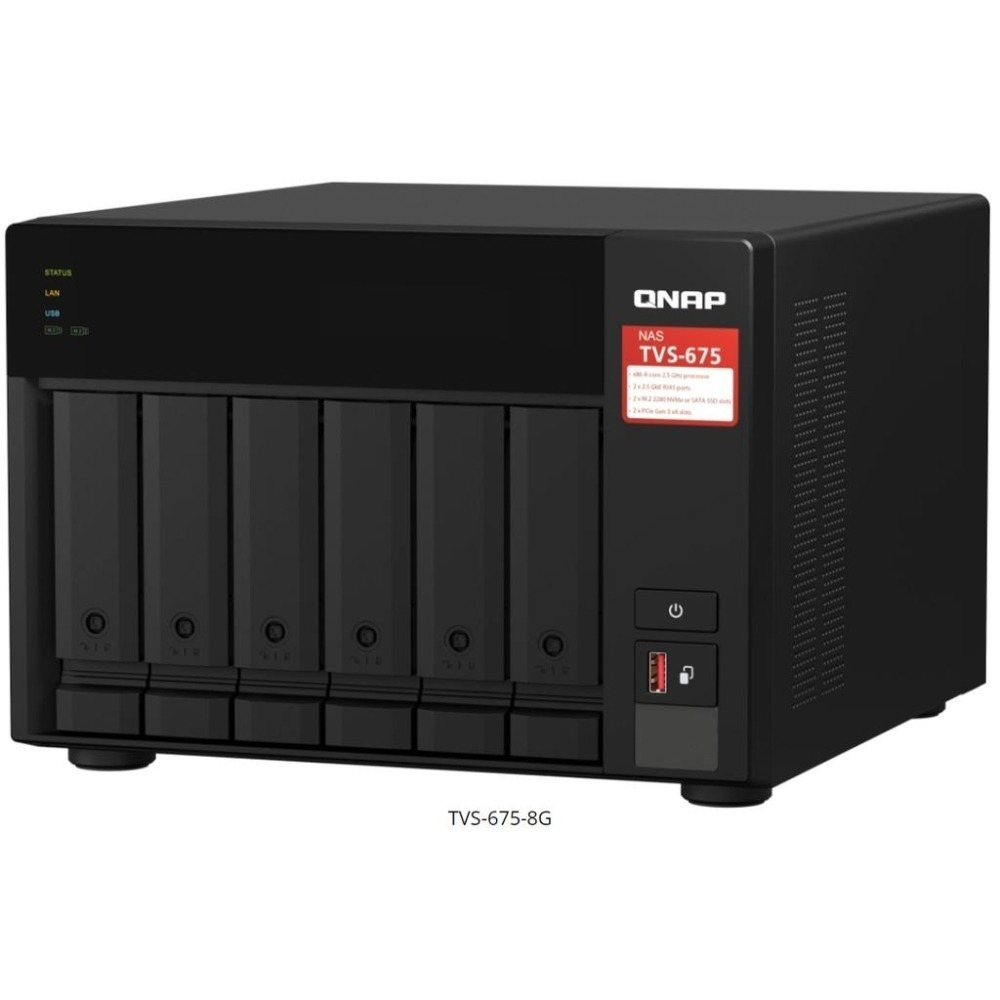 【免運直送】QNAP 威聯通 TVS-675-8G 6Bay NAS 網路儲存伺服器  公司貨 光華商場-細節圖3
