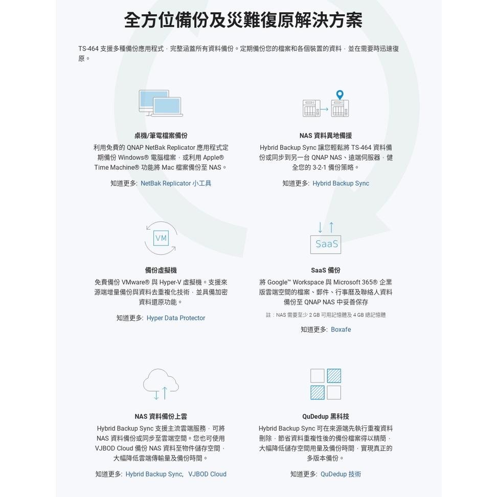 【免運直送】QNAP 威聯通 TS-464-8G 4Bay 網路儲存伺服器 NAS TS-464-4G 光華商場-細節圖7