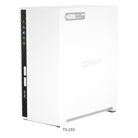 【免運直送】QNAP 威聯通 TS-233 2Bay NAS 網路儲存伺服器(不含硬碟) 公司貨 光華商場-細節圖2