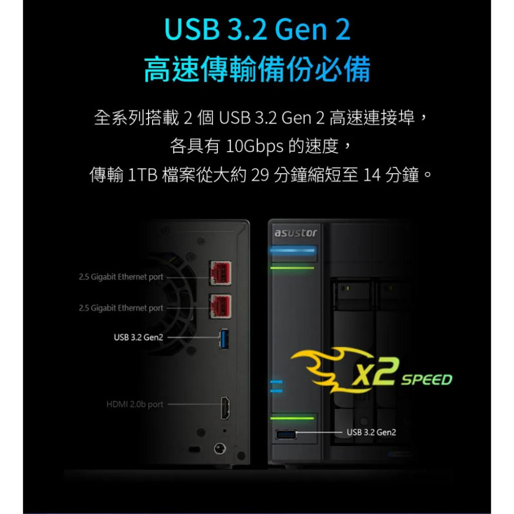 ASUSTOR 華芸 AS6704T 創作者系列 4Bay NAS 網路儲存伺服器 光華商場-細節圖8