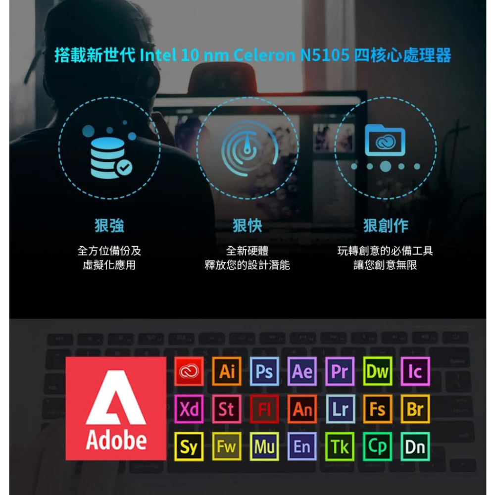 ASUSTOR 華芸 AS6702T 創作者系列 2Bay NAS 網路儲存伺服器 光華商場 公司貨-細節圖4