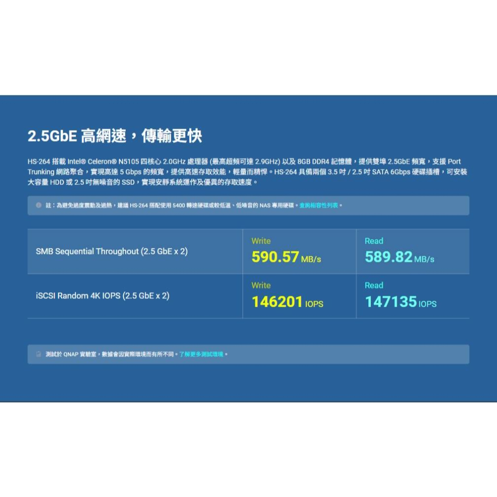 QNAP 威聯通 HS-264-8G－2-Bay NAS 網路儲存伺服器 NAS系統 靜音 無風扇 雲端硬碟 光華-細節圖5