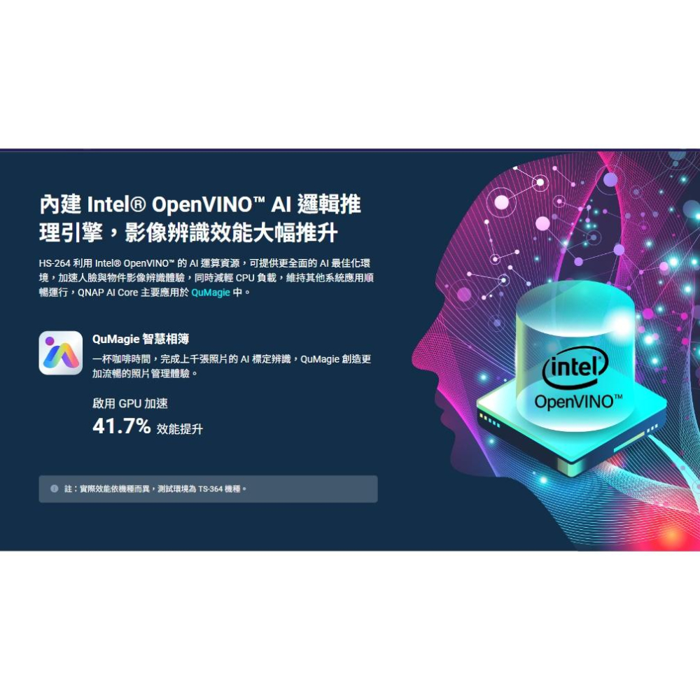 QNAP 威聯通 HS-264-8G－2-Bay NAS 網路儲存伺服器 NAS系統 靜音 無風扇 雲端硬碟 光華-細節圖8