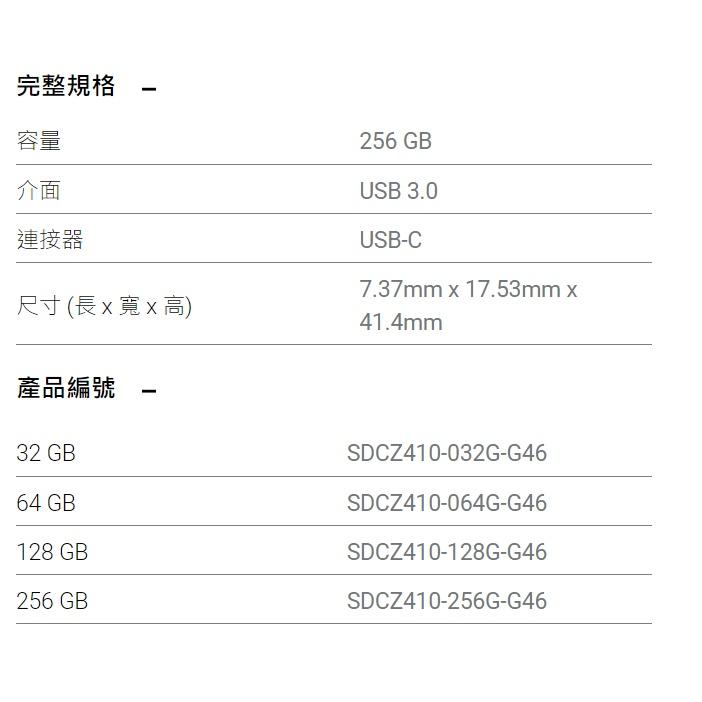 SanDisk CZ410 Ultra Shift 32G/64G/128G/256G USB3.2 隨身碟 100MB-細節圖4