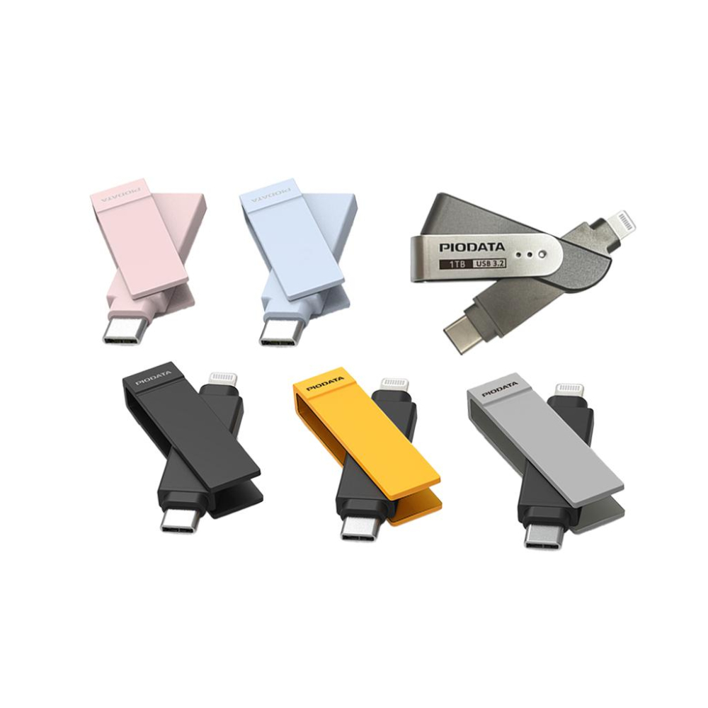 PIODATA ixflash－128G／256G MFi認證 蘋果隨身碟 USB-A／USB-C／Lightning-細節圖2