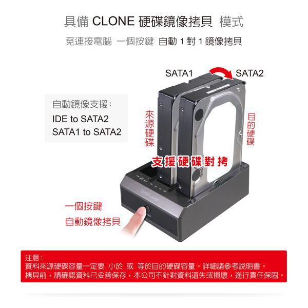 伽利略 2535B-U3I2S USB3.0 2.5/3.5 3插槽 硬碟座 (雙SATA+IDE) 光華商場 公司貨-細節圖5