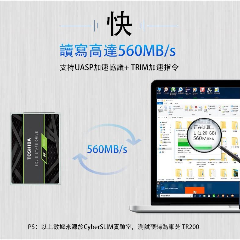 CyberSLIM 大衛肯尼 B25U31 2.5吋SATA硬碟外接盒 Type-C 鋁殼 硬碟盒 電腦外接 光華商場-細節圖4
