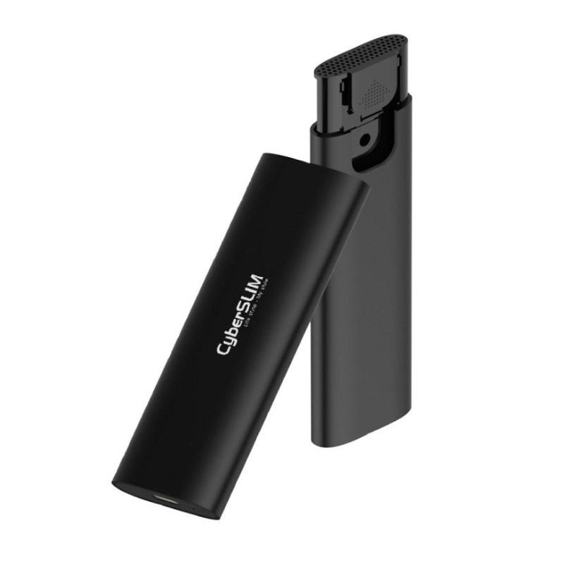 CyberSLIM 大衛肯尼 M2E M.2 SSD 固態硬碟外接盒 (支援NGFF/ NVMe ) 固態硬碟外接盒-細節圖2