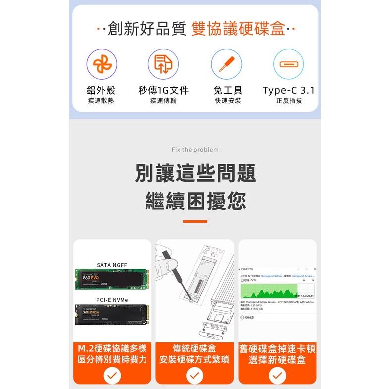 CyberSLIM 大衛肯尼 M2E M.2 SSD 固態硬碟外接盒 (支援NGFF/ NVMe ) 固態硬碟外接盒-細節圖3