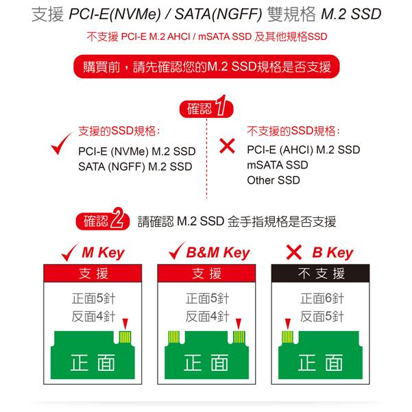 伽利略 M2NVU32 M.2雙規 to USB3.2 Gen2 Type-C 附C+A傳輸線 光華商場 公司貨-細節圖6