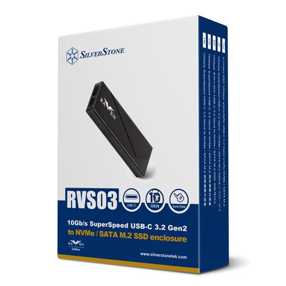 SilverStone 銀欣 RVS03 M.2 SSD 固態硬碟外接盒 10Gbps USB-C 3.2 光華商場-細節圖4