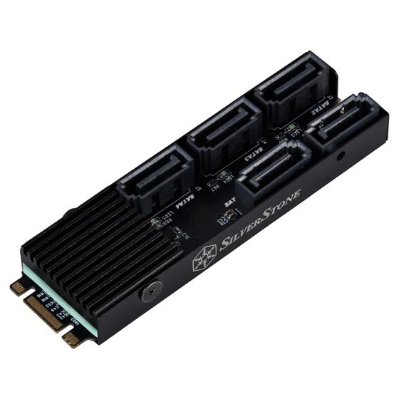 SilverStone 銀欣 ECS07 5埠 SATA Gen3 6Gbps  M.2 PCIe 硬碟擴充卡-細節圖2