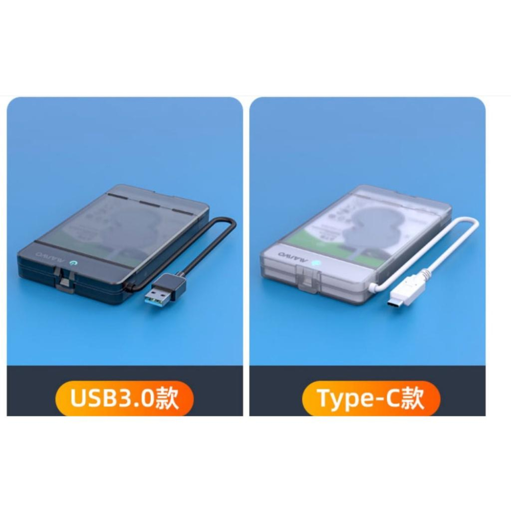 【現貨】USB 3.0 TYPE-C 2.5吋 硬碟外接盒 9.5mm 外接硬碟盒 固態硬碟 SSD 外接盒 SATA-細節圖3
