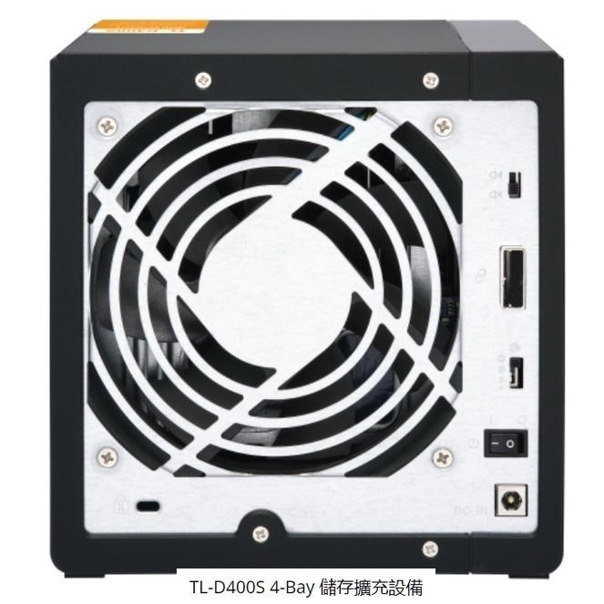 【免運直送】QNAP 威聯通 TL-D400S 4-bay 桌上型多通道 高效能儲存擴充設備 公司貨 光華商場-細節圖4