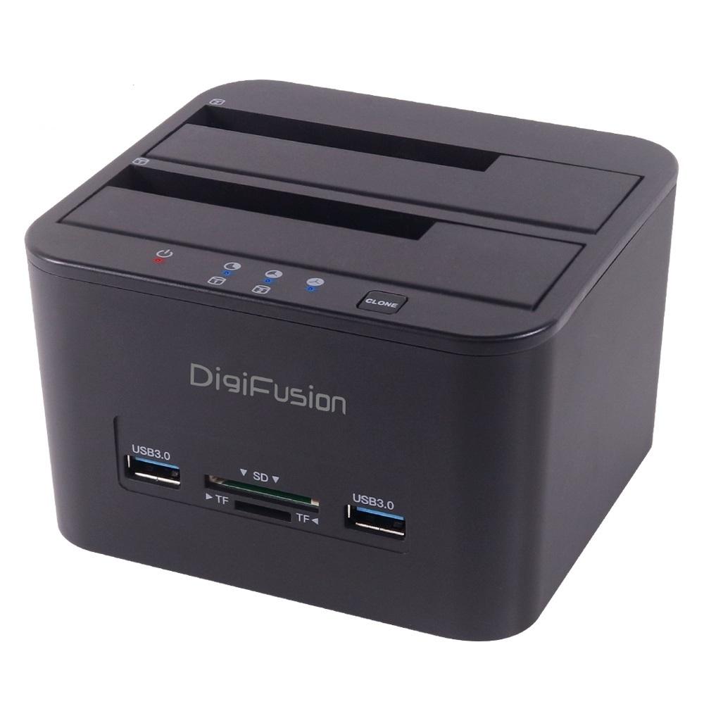 伽利略 CRU-015 2.5/3.5吋 硬碟座 雙SATA SSD硬碟拷貝機 HUB 讀卡機 USB3.0 光華商場-細節圖2