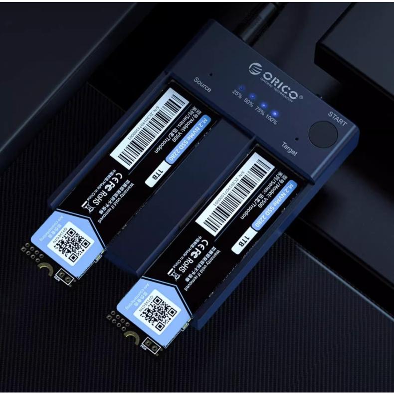 ORICO 奧睿科 M.2 NVMe 雙盤拷貝底座 雙硬碟 硬碟拷貝 M2P2-C3-C-GY-BP 光華商場-細節圖4