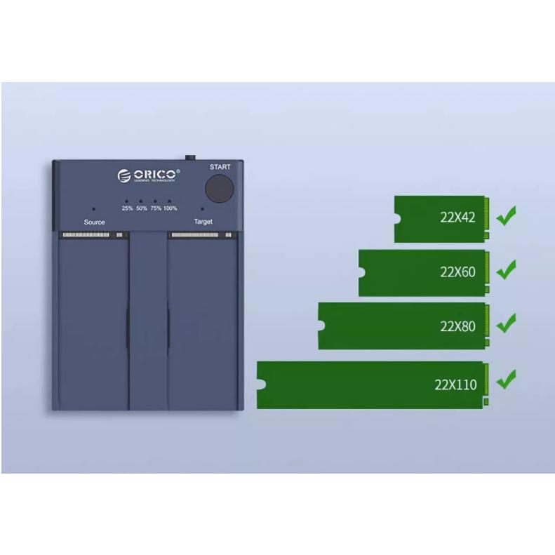 ORICO 奧睿科 M.2 NVMe 雙盤拷貝底座 雙硬碟 硬碟拷貝 M2P2-C3-C-GY-BP 光華商場-細節圖6