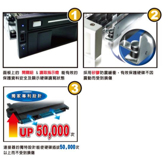 DigiFusion 伽利略 325A-2S MRA750  2.5吋/ 3.5吋 雙插槽抽取盒 抽取式硬碟盒 光華-細節圖3