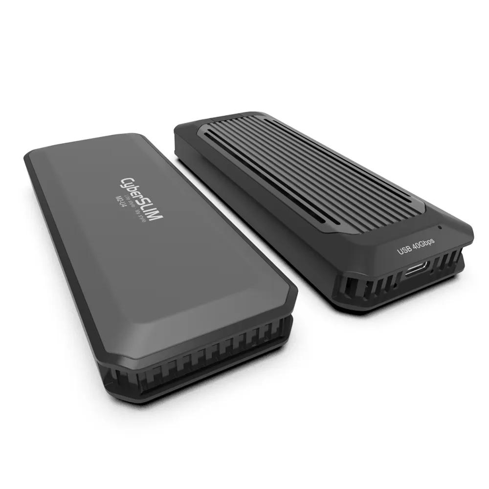 CyberSLIM M2-U4 M.2 NVMe PCIE SSD硬碟外接盒 USB4 傳輸 硬碟盒 擴充盒 光華商場-細節圖2