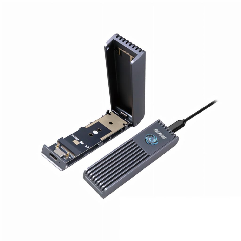 DigiFusion 伽利略 NV10GB－USB3.2 10G M.2 NVMe鋁合金 SSD 散熱風扇外接盒 光華-細節圖2