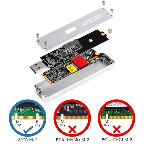 SilverStone 銀欣 MS09 M.2 硬碟外接盒 SSD 外接盒 2280／2260 外接盒 光華-細節圖3