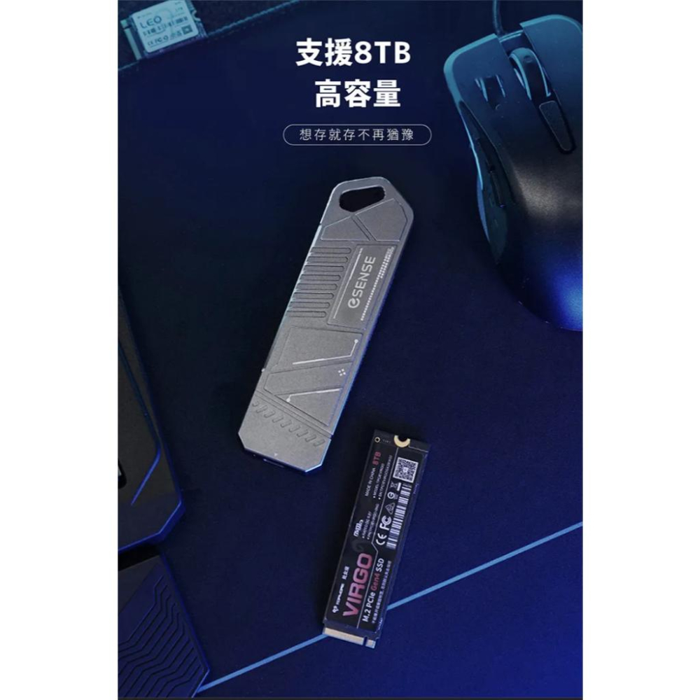 Esense 逸盛 07-ESP500GA M.2 NVMe/STSA SSD 雙協議 外接盒 硬碟外接盒 光華-細節圖7