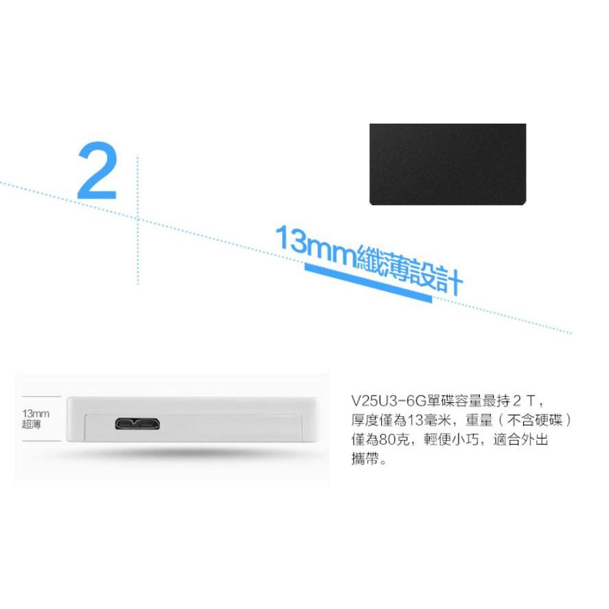 CyberSlim V25U3 硬碟外接盒  2.5吋 USB3.0 SATA 黑 白 SSD 公司貨【現貨熱銷】-細節圖6