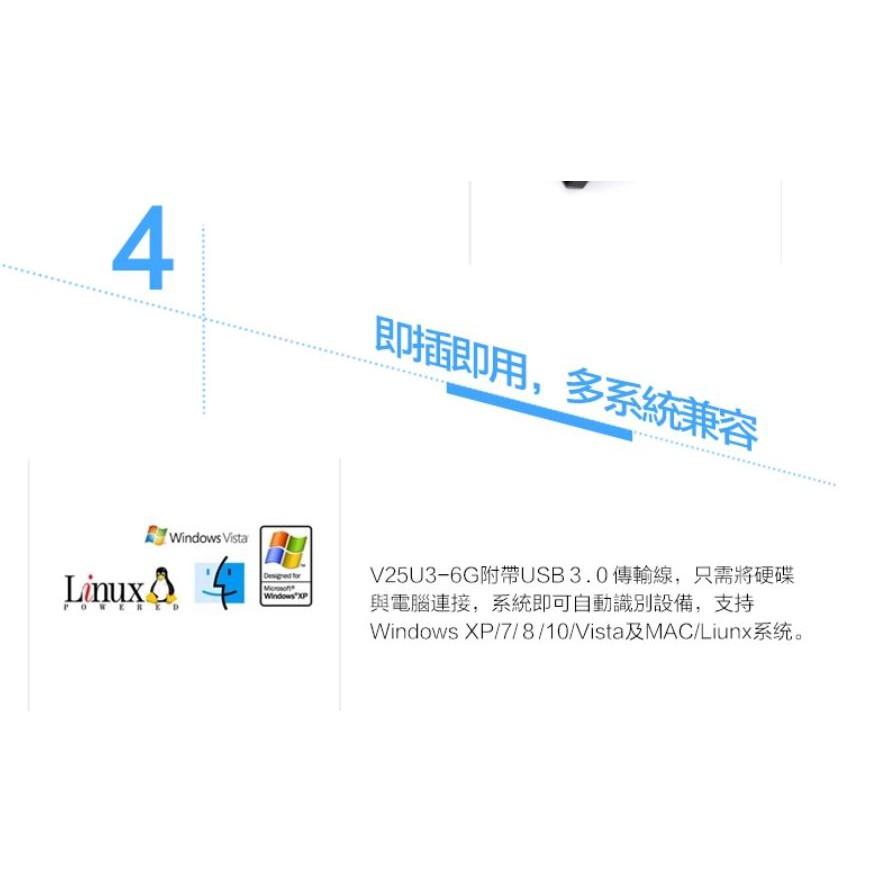 CyberSlim V25U3 硬碟外接盒  2.5吋 USB3.0 SATA 黑 白 SSD 公司貨【現貨熱銷】-細節圖8