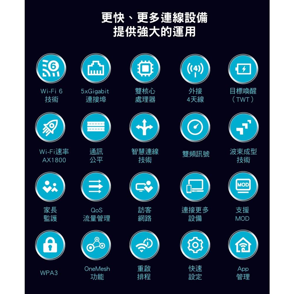 【免運直送】TP-Link Archer AX23 AX1800 雙頻 分享器 路由器 Mesh WiFi 6 公司貨-細節圖3