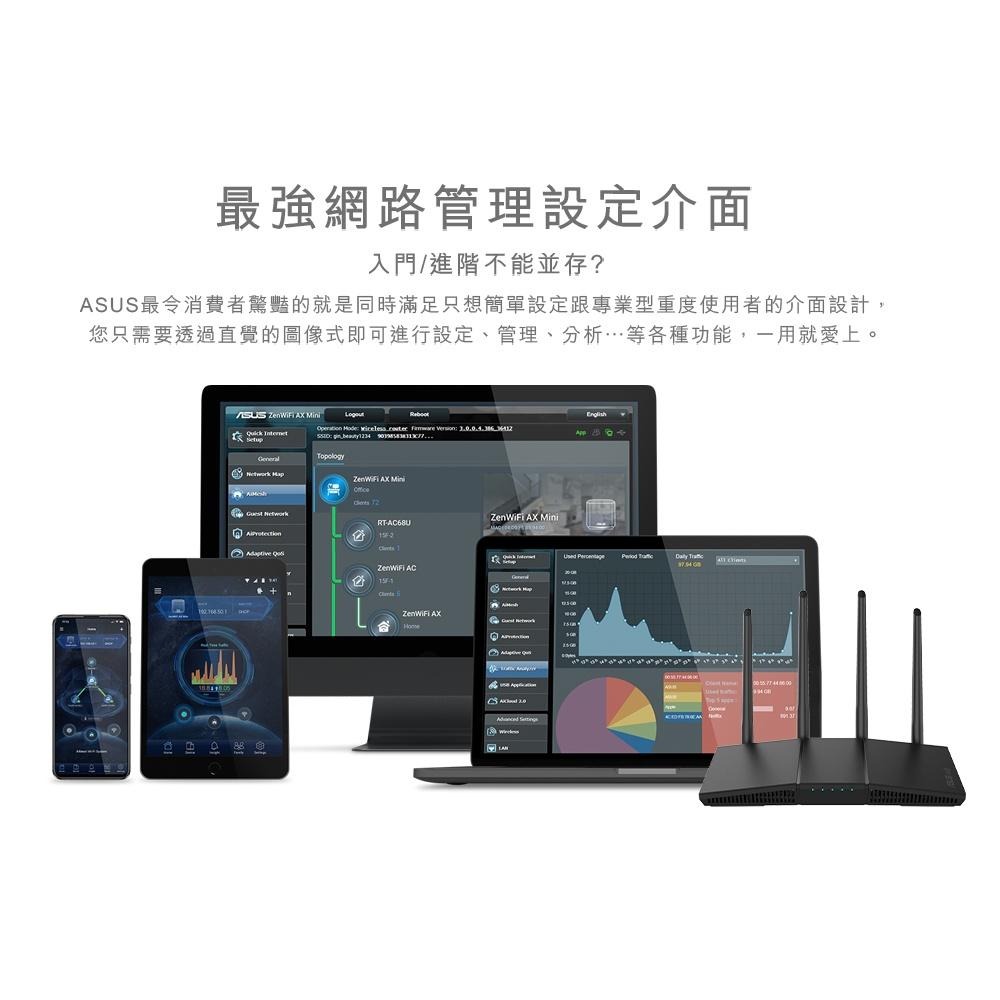 【免運直送】ASUS 華碩 RT-AX1800S V2 WI-FI 6 雙頻無線路由器 分享器 WiFi 光華 公司貨-細節圖8