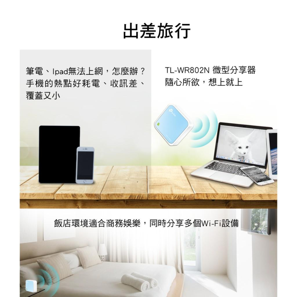 【折扣碼優惠】TP-Link TL-WR802N 300Mbps 口袋型可攜式 微型路由器 WR802N 三年保固-細節圖4