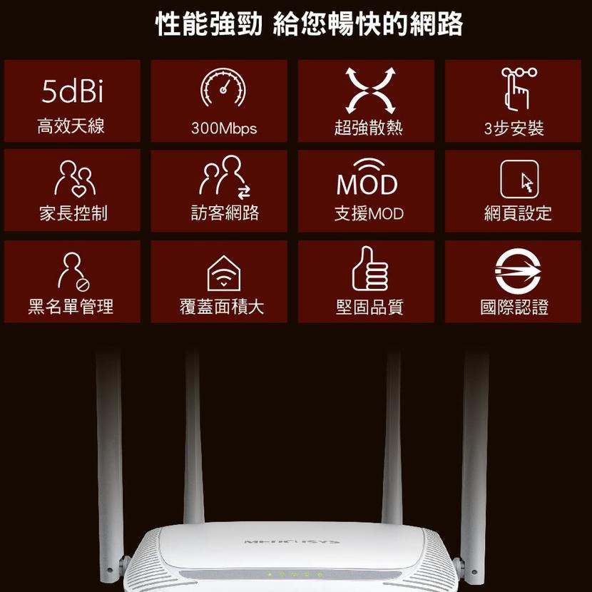 【熱銷】Mercusys 水星網路 MW325R 300Mbps 無線網路 wifi 分享器 路由器 光華商場 公司貨-細節圖8