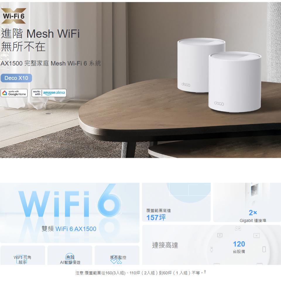 TP-Link Deco X10 AX1500 Mesh 三入 Wifi Wifi6 路由器 分享器 網路 光華商場-細節圖3