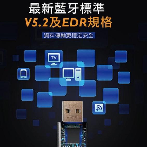 Esense 逸盛 D868 藍牙接收器天線加強版 100米 藍牙傳輸器 USB藍芽 藍芽發射器 訊號增強 光華商場-細節圖5