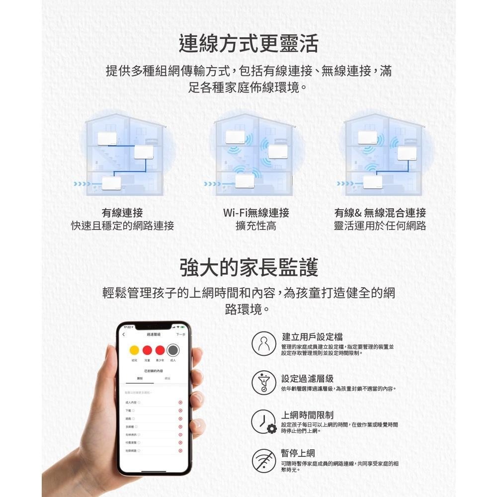 免運 Mercusys 水星網路 Halo H80X AX3000 無線雙頻 WiFi 6 Mesh 網狀路由器 分享器-細節圖8