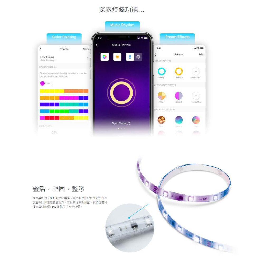 【現貨】TP-LINK Tapo L920-5 智慧 Wi-Fi 多彩燈條 感應燈條 語音控制 WIFI燈條 光華商場-細節圖4