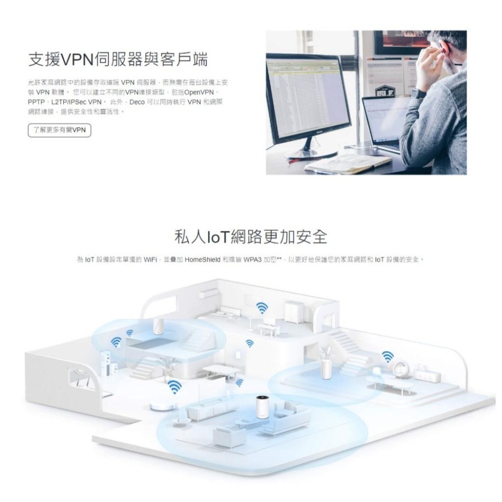 TP-Link Deco BE65 BE11000 完整家庭 Mesh WiFi 7 系統 分享器 路由器 基地台 光華-細節圖7