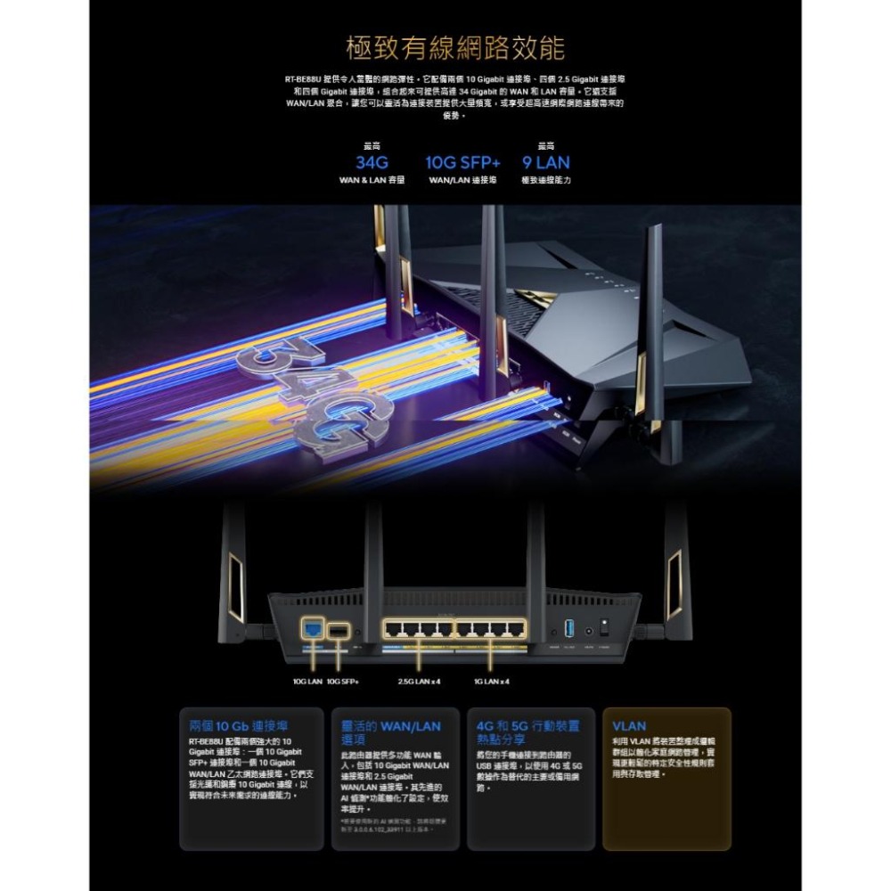 ASUS 華碩 RT-BE88U 雙頻 WiFi 7 AiMesh 可擴充路由器 分享器 路由器 光華商場 公司貨-細節圖5